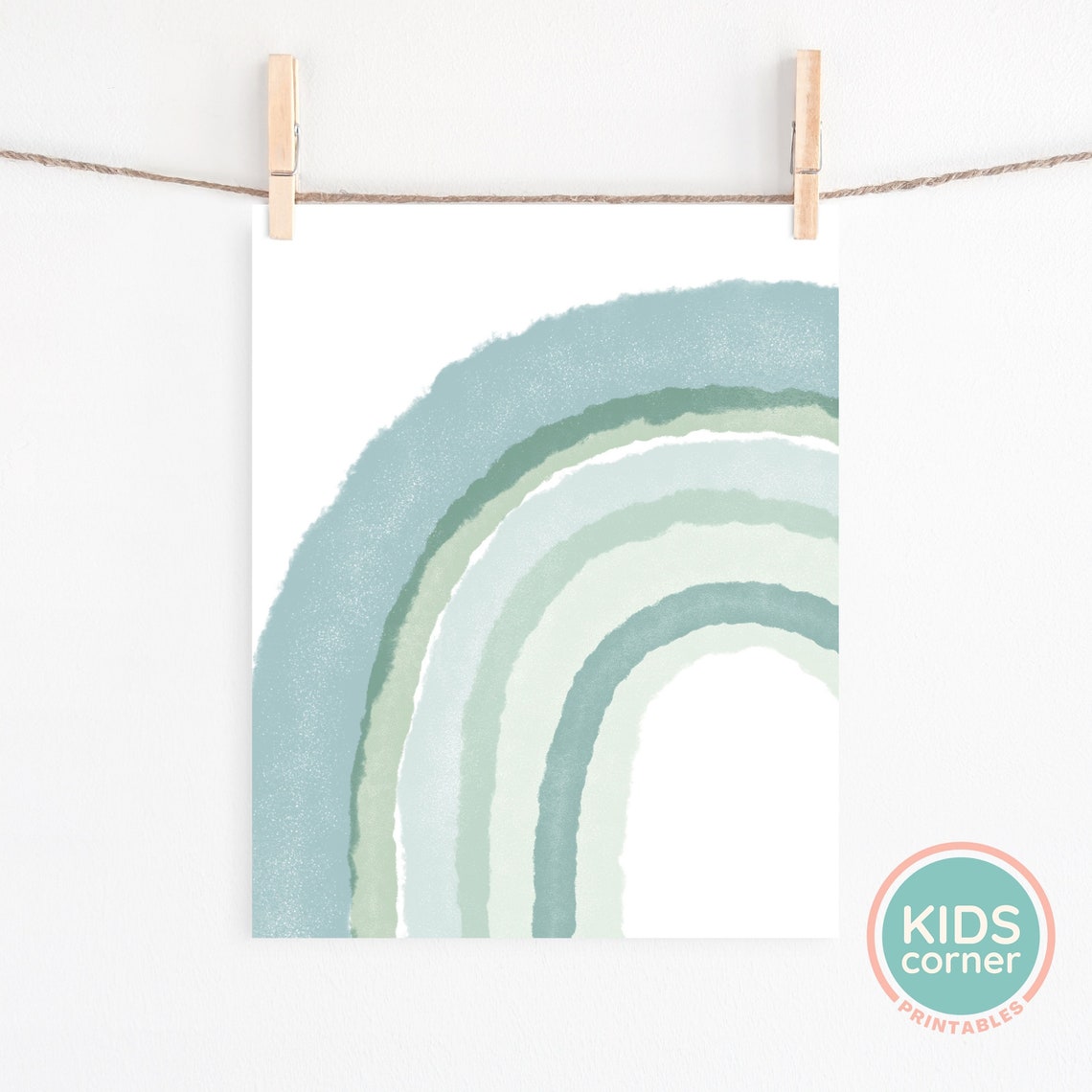 Rainbow Wall Art Rainbow Nursery Decor Instant Rainbow Wall Art Wall Art Boys Room Kids Wall Art - Image 2