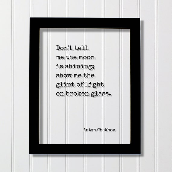 Anton Chekhov Quote Art Print, Writer Gift