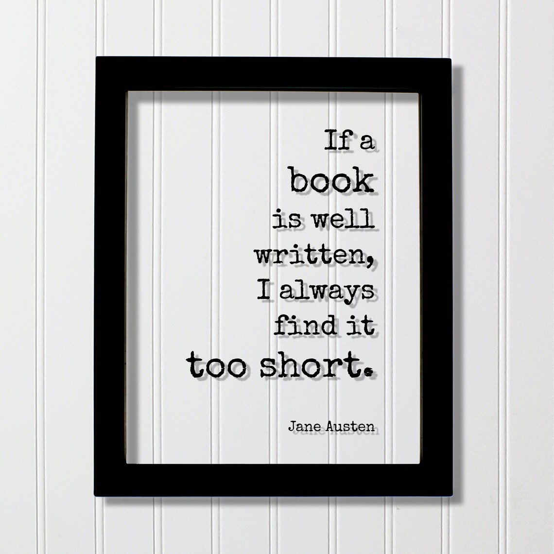 Jane Austen Quote Art Print for Bibliophiles