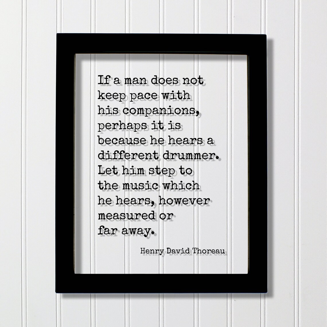 Henry David Thoreau Quote Art Print, Literary Poster
