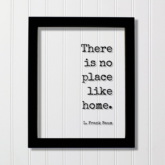 There Is No Place Like Home Quote, Minimalist Poster