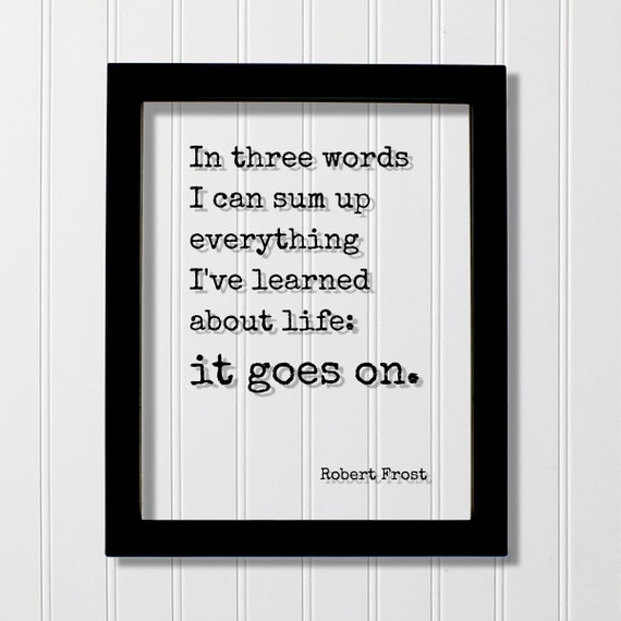 Robert Frost Quote Art Print, Typography Decor