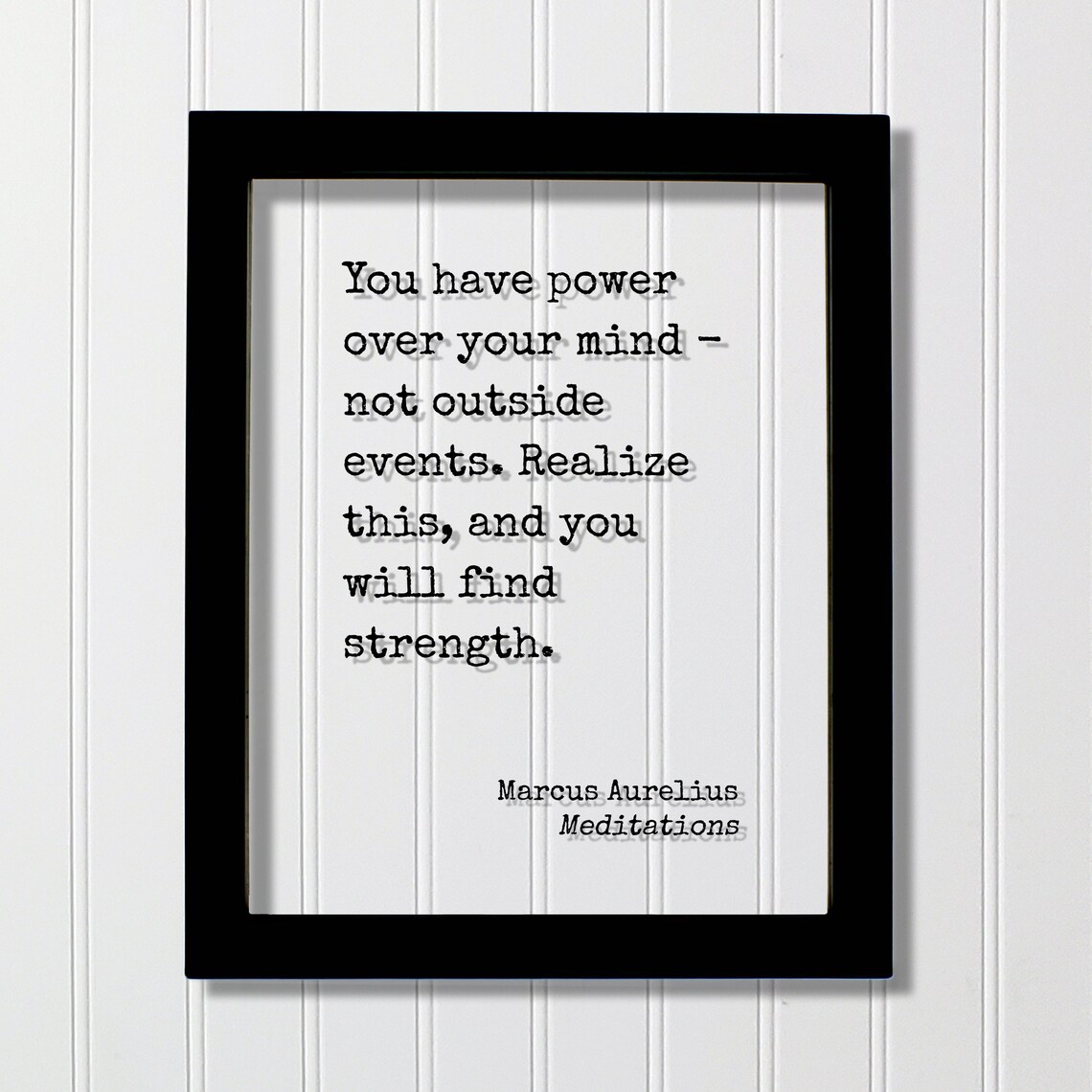 Marcus Aurelius Meditations Quote Art Print