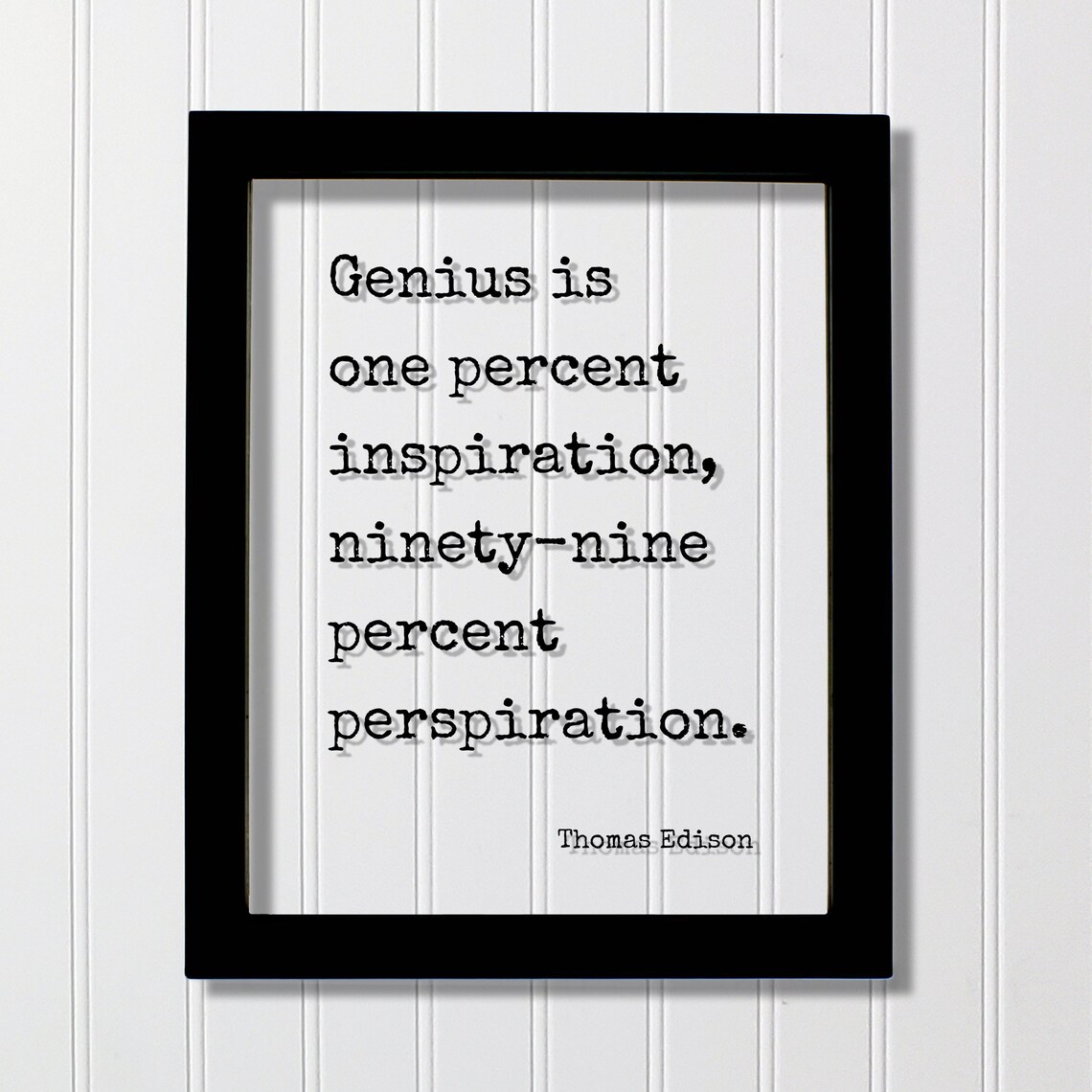 Thomas Edison Inspiration Quote Art Print