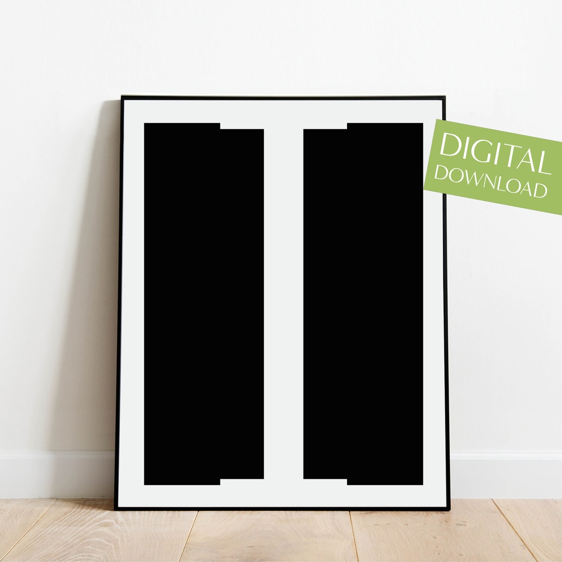 Letter I Scandinavian Monogram Minimalist Typography Wall Art - Image 4