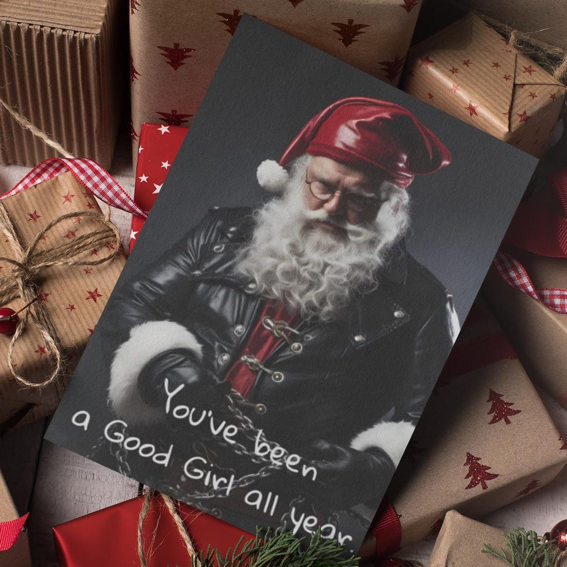 Dirty Bdsm Christmas Greeting Cards 5 Pack Daddy Santa Good Girl Bdsm Naughty Santa Sexy Santa Xmas Adult Humor Xmas Cards