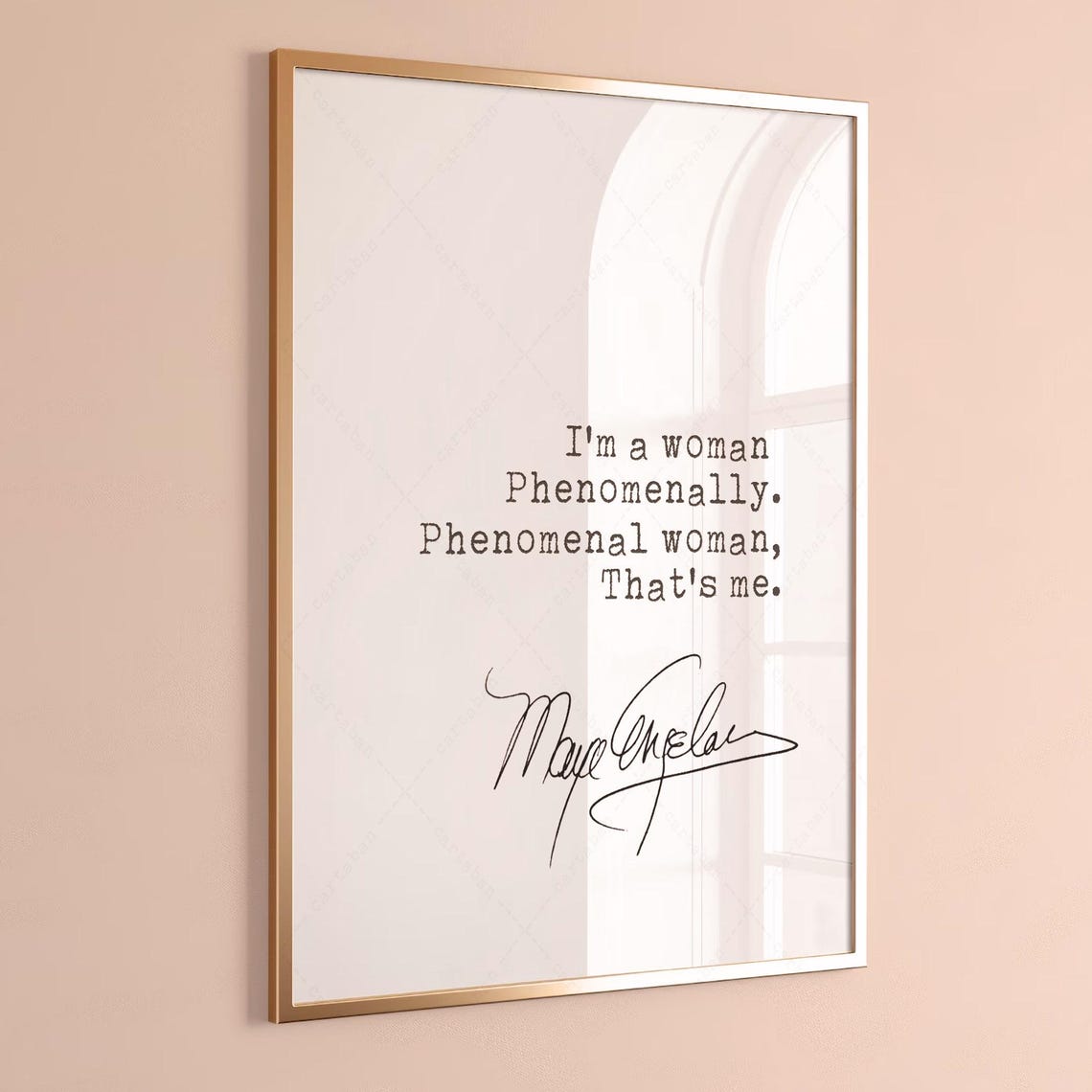 Maya Angelou Quote Instant Print Locally Ill Rise Inspirational Art Poster Quote Phenomenal Woman Reading Nook Decor Gifts - Image 2