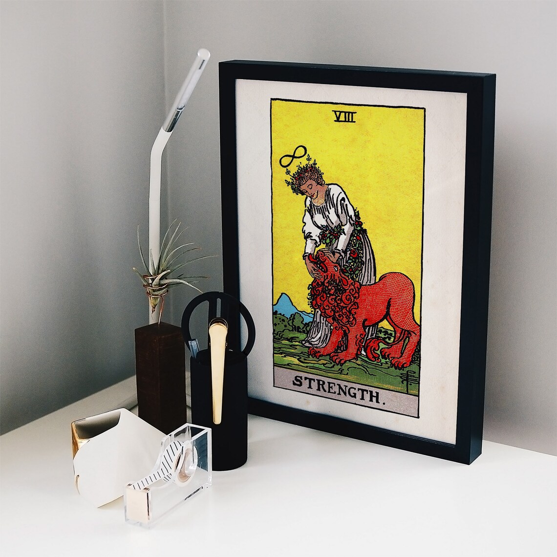 Strength Tarot Card, Rider-Waite-Smith 1909 Poster - Image 2