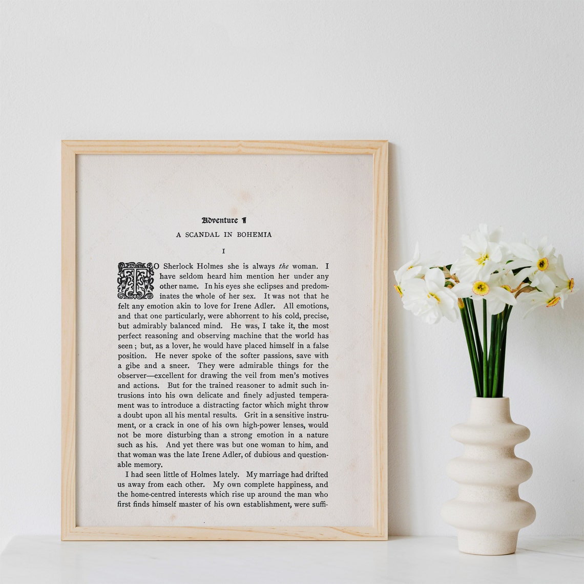 Arthur Conan Doyle A Scandal In Bohemia Sherlock Holmes Page Print - Image 4