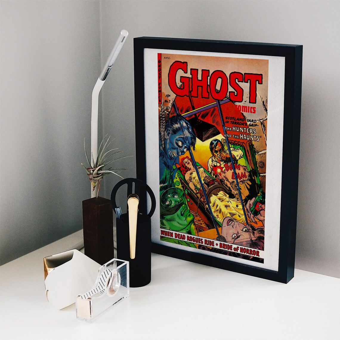 Ghost Comics No 7 Cover Bride Of Horror When Dead Rogues Ride Poster - Image 2