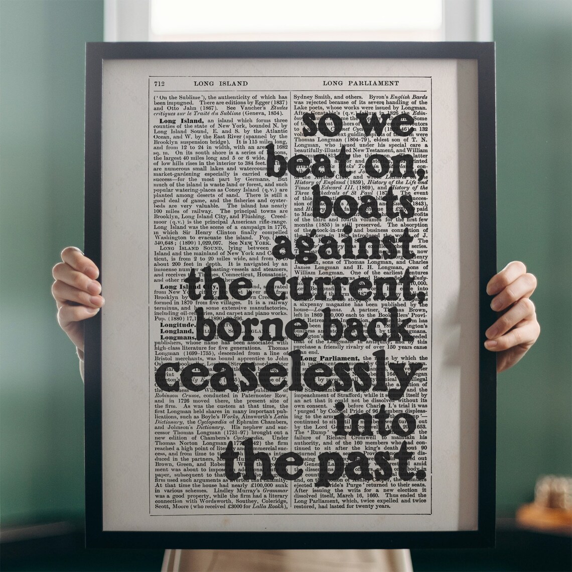 F. Scott Fitzgerald Quote, The Great Gatsby Art Print - Image 4