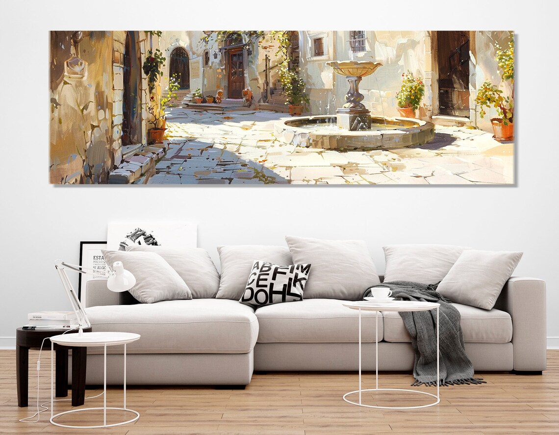 Abstract Sicilian Street Fountain, Sicily Art Print - Image 3