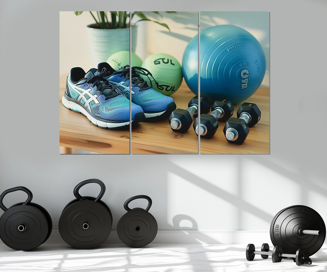Fitness Motivation Sporty Girl Art Print, Gym Decor - Image 4