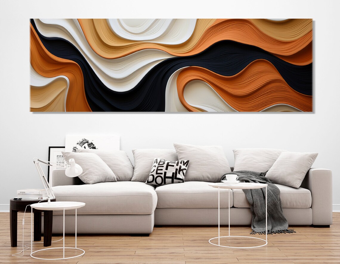 Gentle Tones Abstract Painting Art Print, Contemporary Decor - Image 4