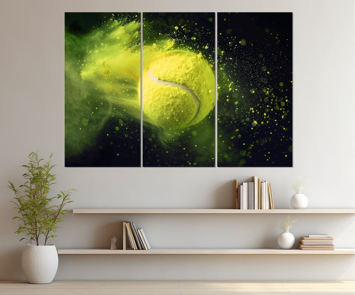Abstract Tennis Art Print, Tennis Player Gift - Image 3