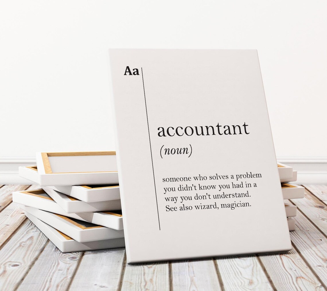 Accountant Definition Poster, Scandinavian Office Decor - Image 3