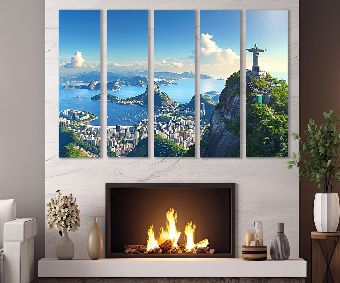 Rio de Janeiro Skyline, Brazil, Christ the Redeemer Poster - Image 2