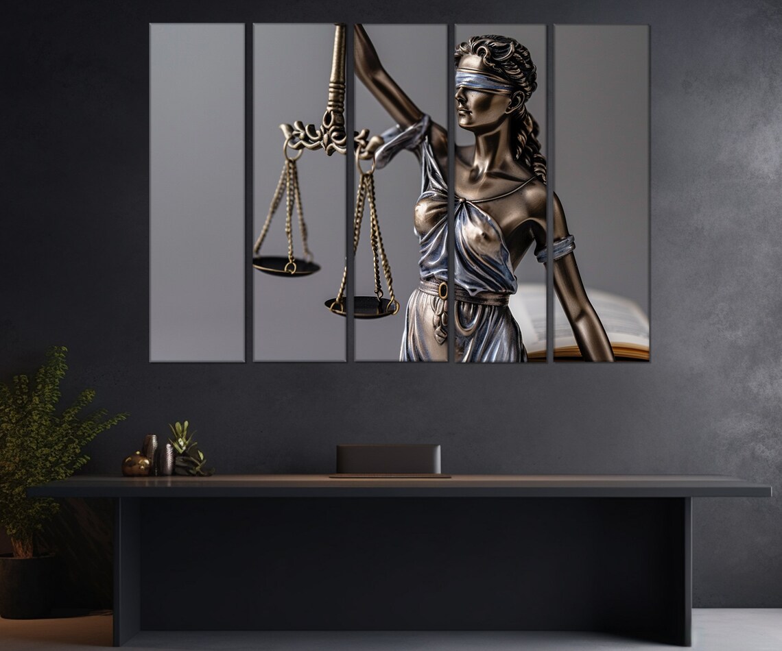 Femida Lady Justice Art Print, Law Office Decor - Image 3