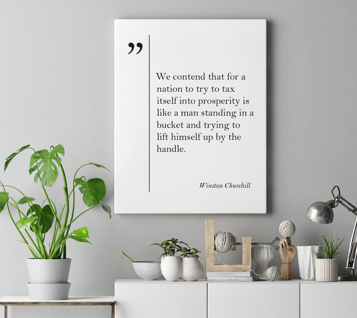 Winston Churchill Motivational Wall Art Print - Image 4