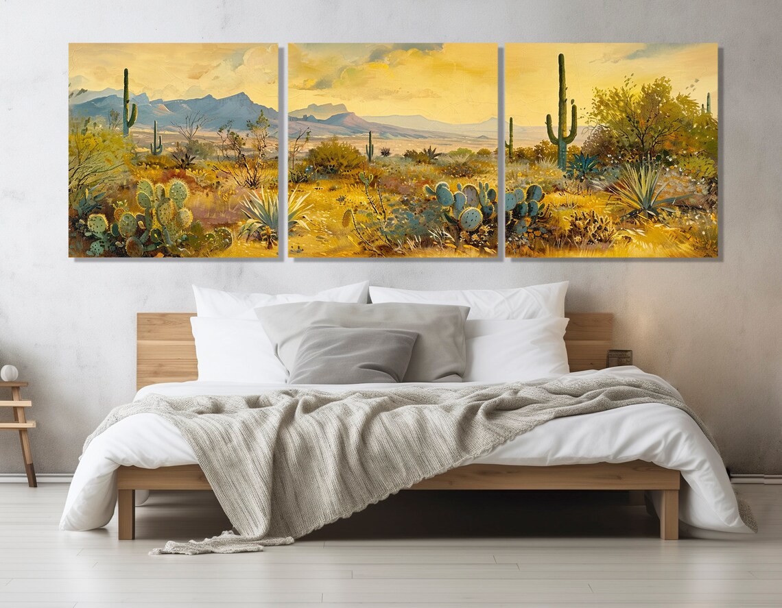Abstract Arizona Desert Panorama, Sonoran Desert Art Print
