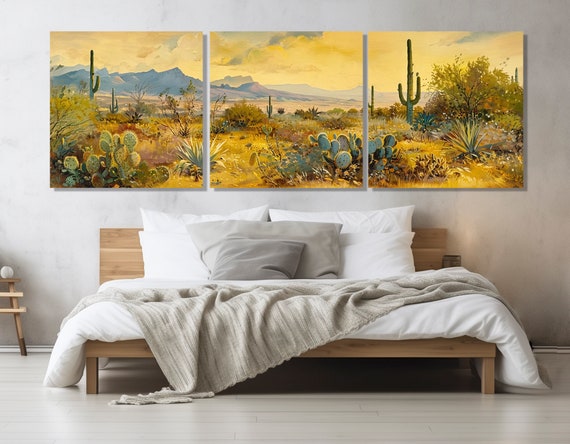 Abstract Arizona Desert Panorama, Sonoran Desert Art Print