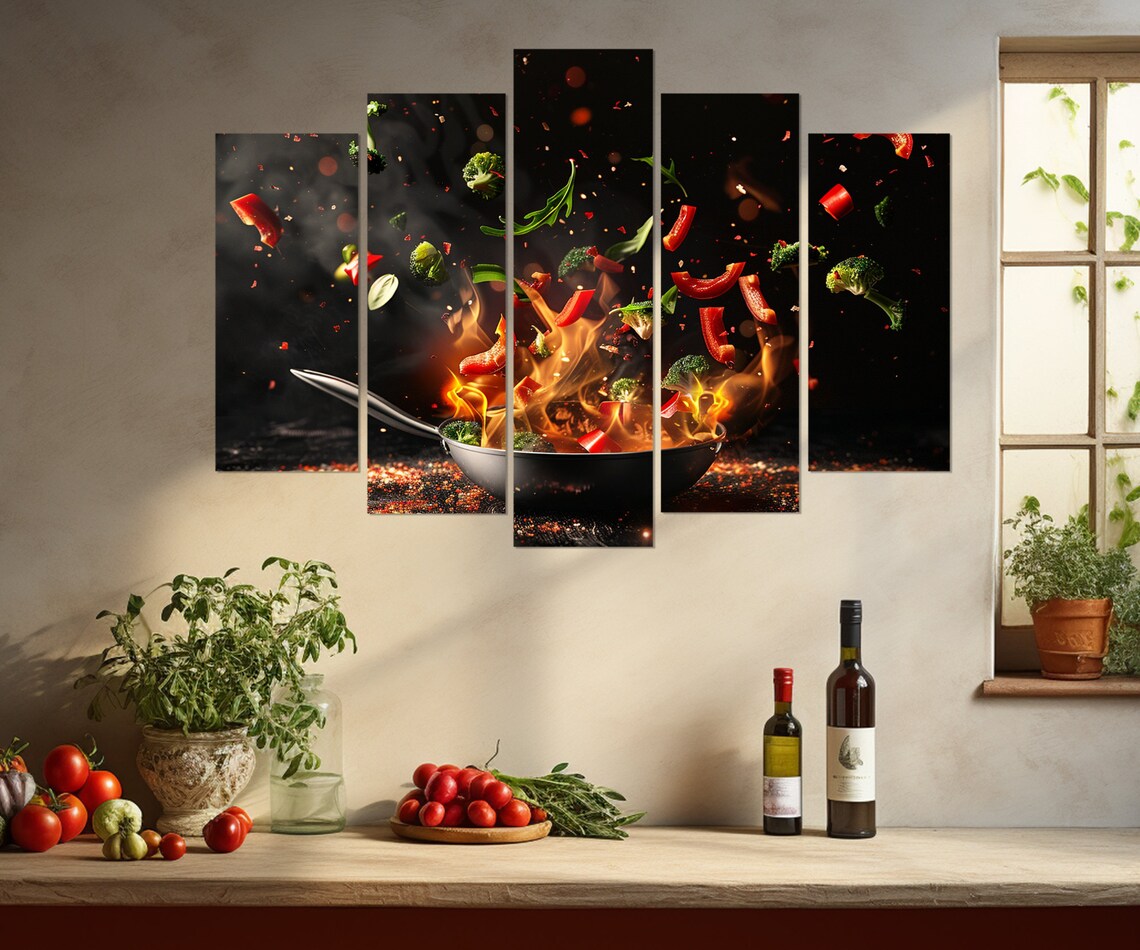 Frying Pan Kitchen Wall Decor, Cooking Art Print - Image 3