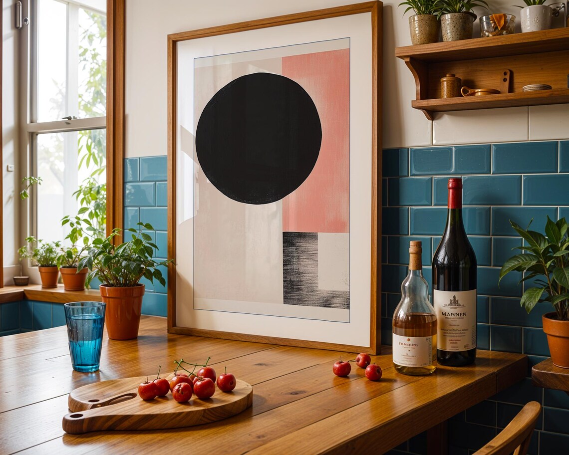 Geometric Abstract Minimalist Contemporary Circles - Image 6