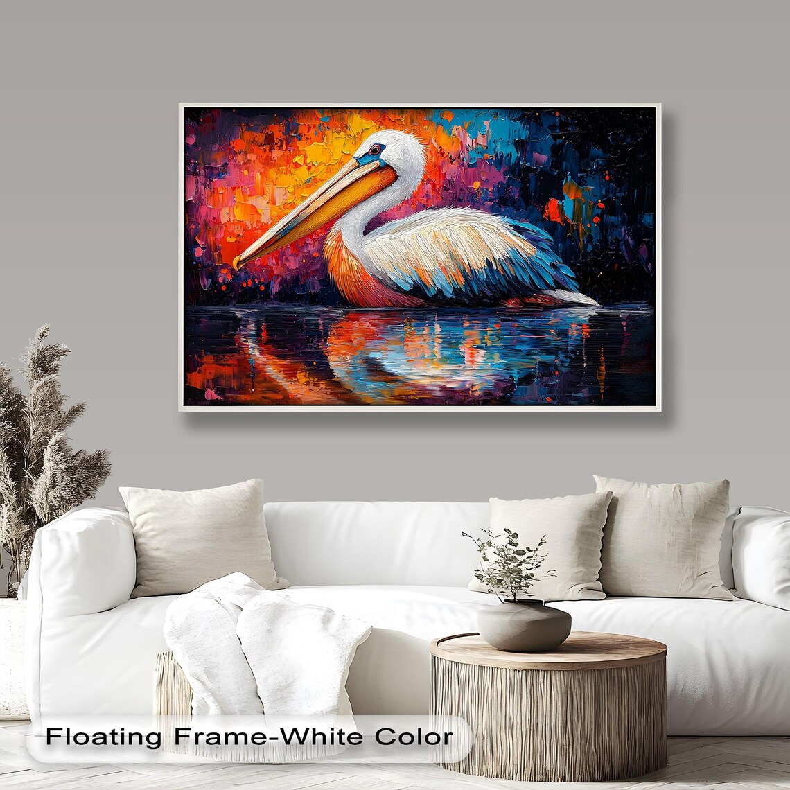 Colorful Pelican - Vibrant Wildlife Painting - Image 5
