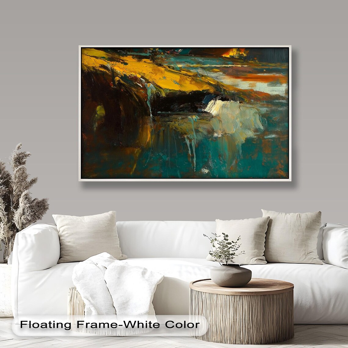 Bold Abstract Nature Art Print, Modern Design