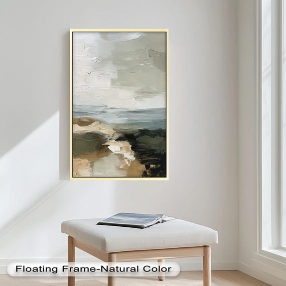 Abstract Nature Landscape, Modern Minimalist Decor