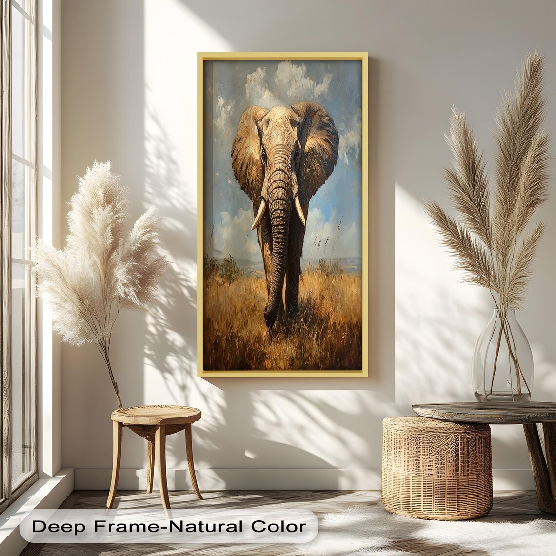 Majestic Elephant Panoramic Wildlife Decor - Image 2