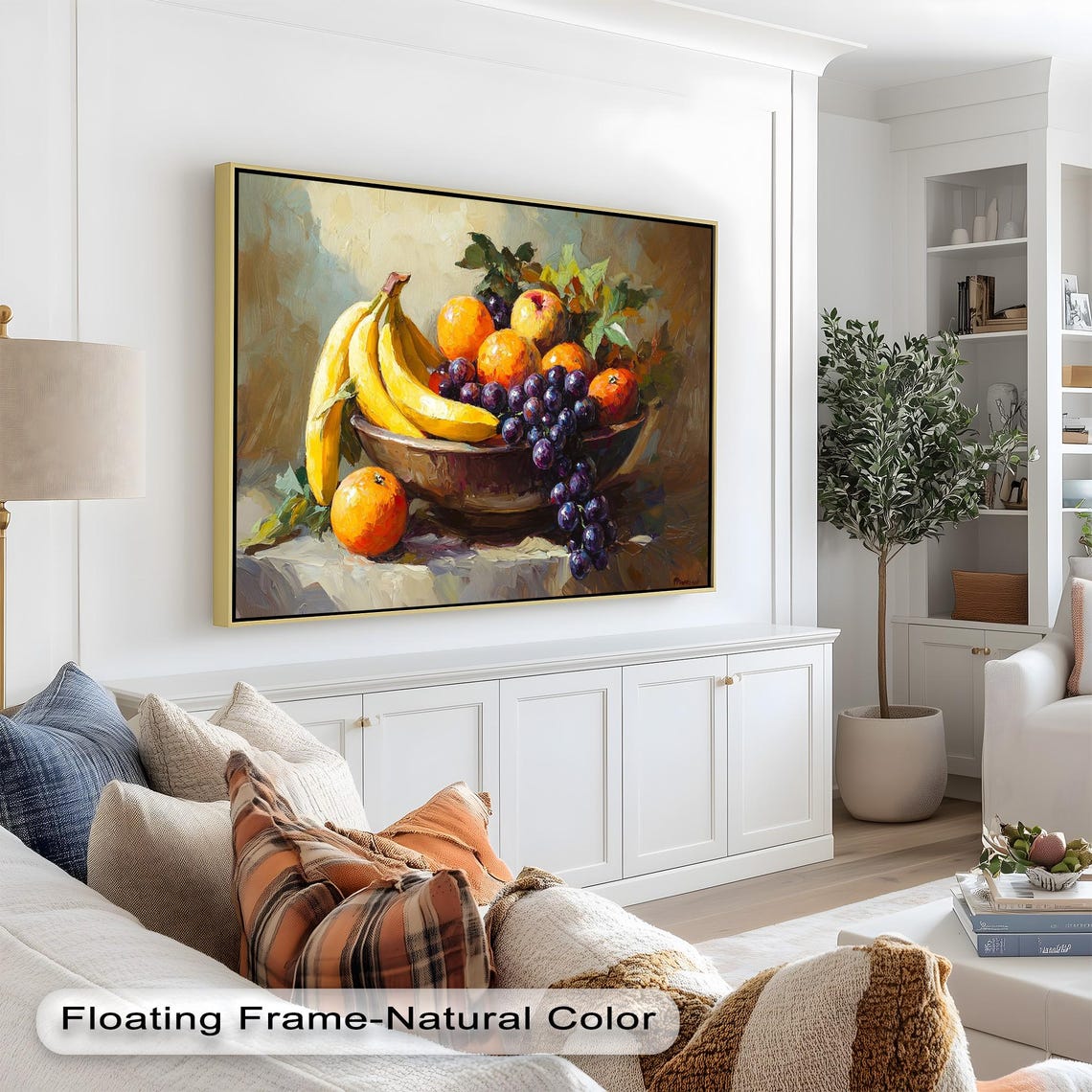 Vibrant Fruit Bowl Art Print, Classic Kitchen Decor - Image 2