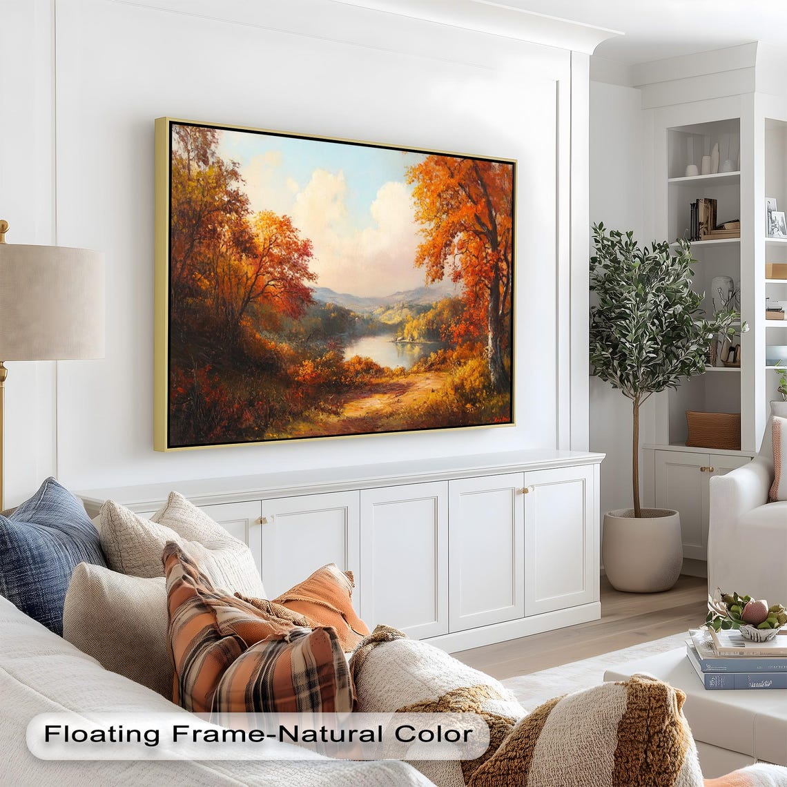 Autumn Valley Landscape, Fall Forest Scene - Image 3