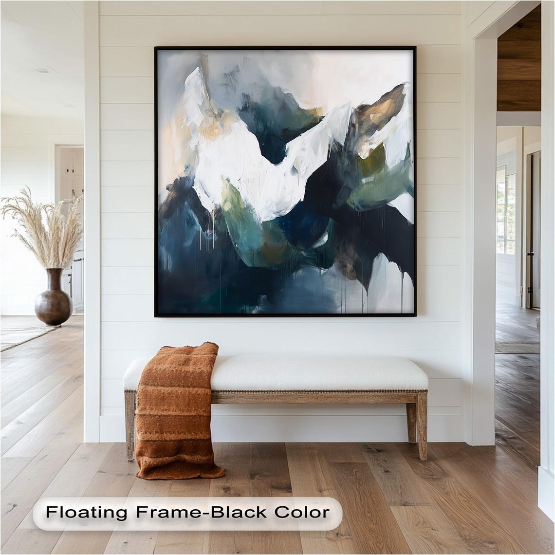Mountain Landscape, Modern Abstract Painting - Image 2