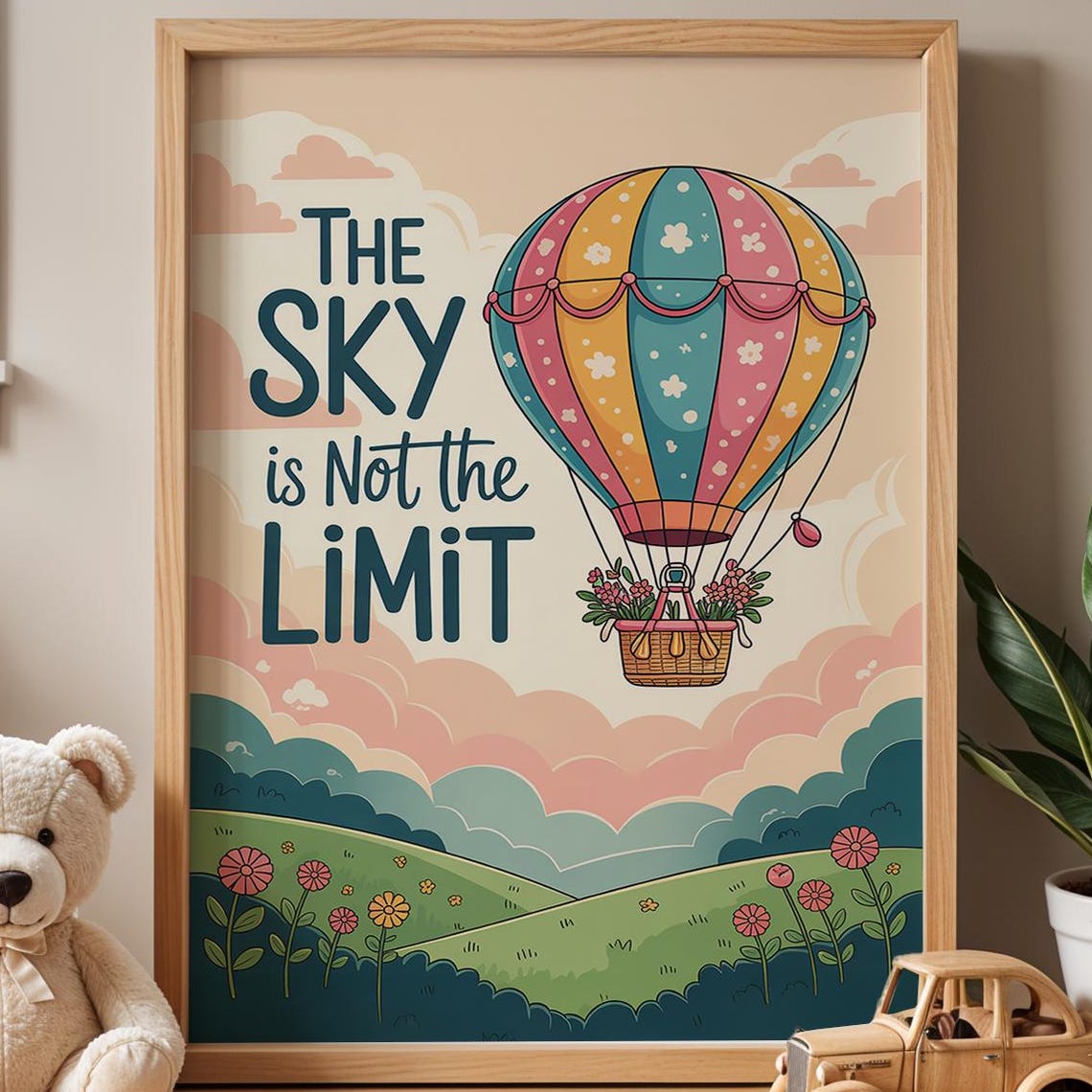 Wall Decor For Nursery Or Kids Room Inspirational Poster