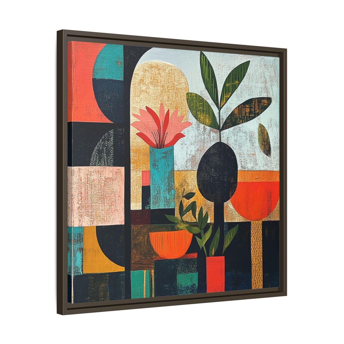 Mid Century Boho Botanical Abstract Art Print - Image 3