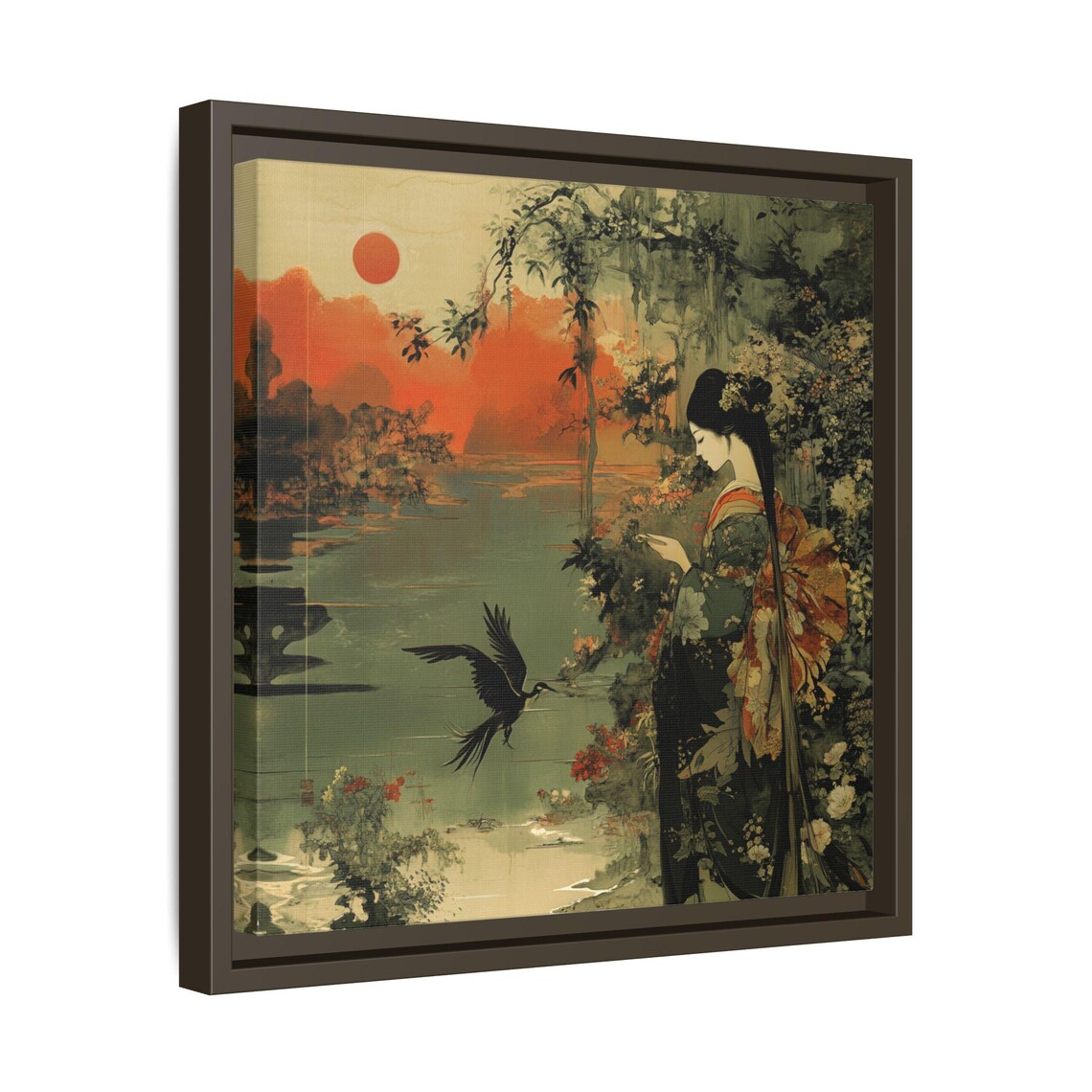Japanese Art, Vintage Traditional Asian Decor - Image 3