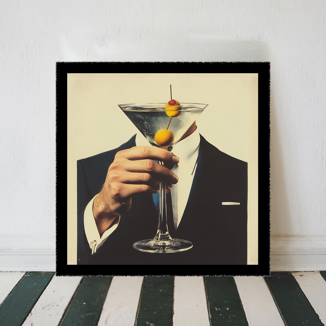 Elegant Cocktail Vintage Bar Artwork, Gift For Cocktail Lovers - Image 3