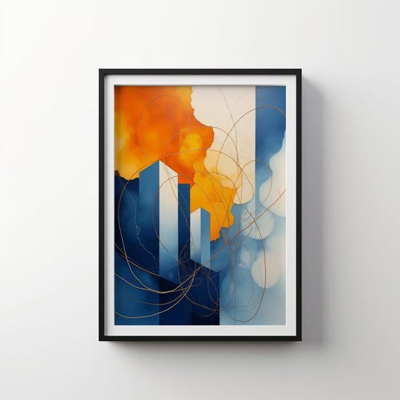 Geometric Harmony Indigo Bloom Ib35