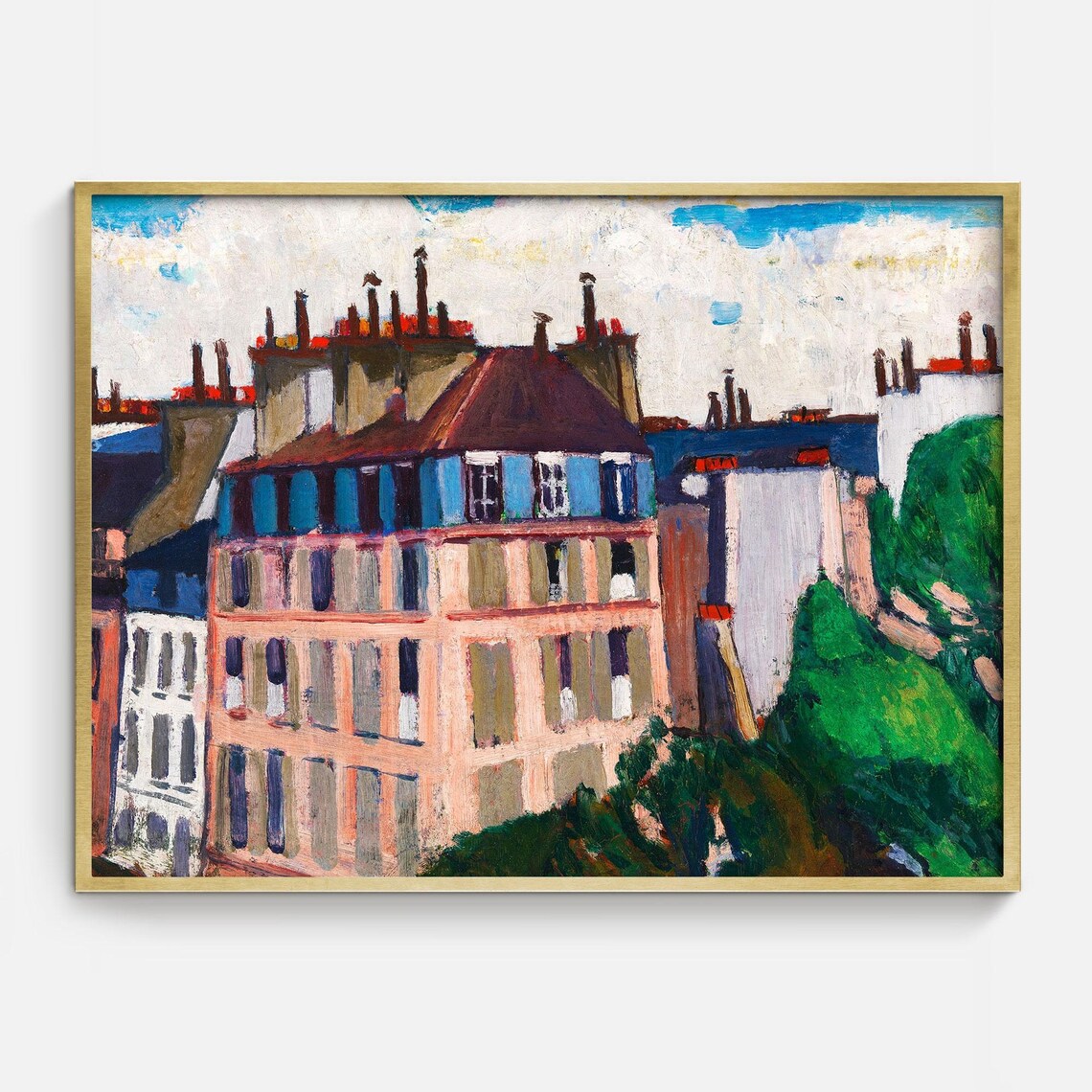 Paris Wall Art, Parisian Landscape Art Print