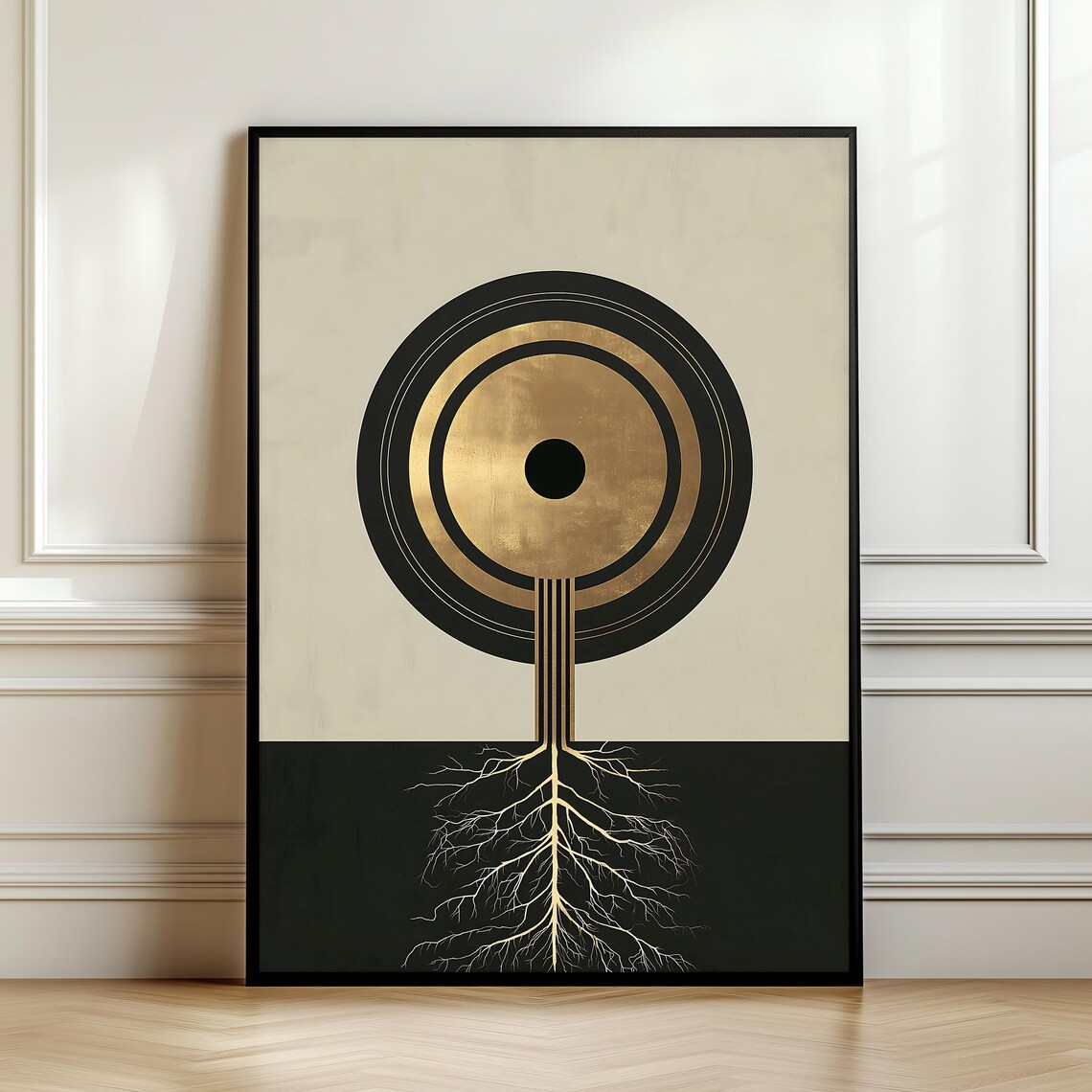 Tree Of Life Abstract Roots Art Print, Minimal