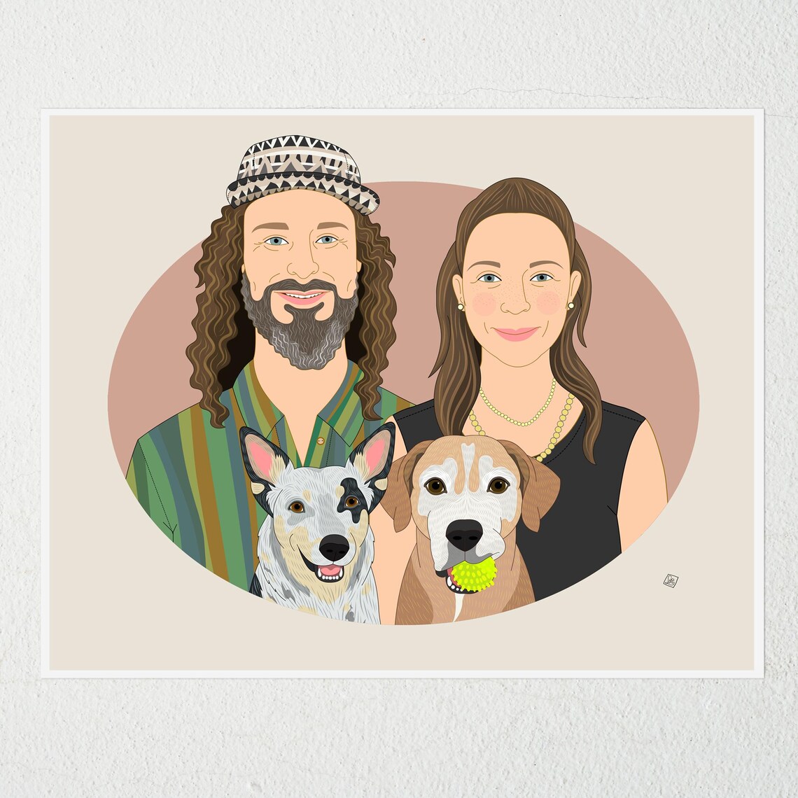 Couples Portrait With Pets, Gift Certificate - Image 3