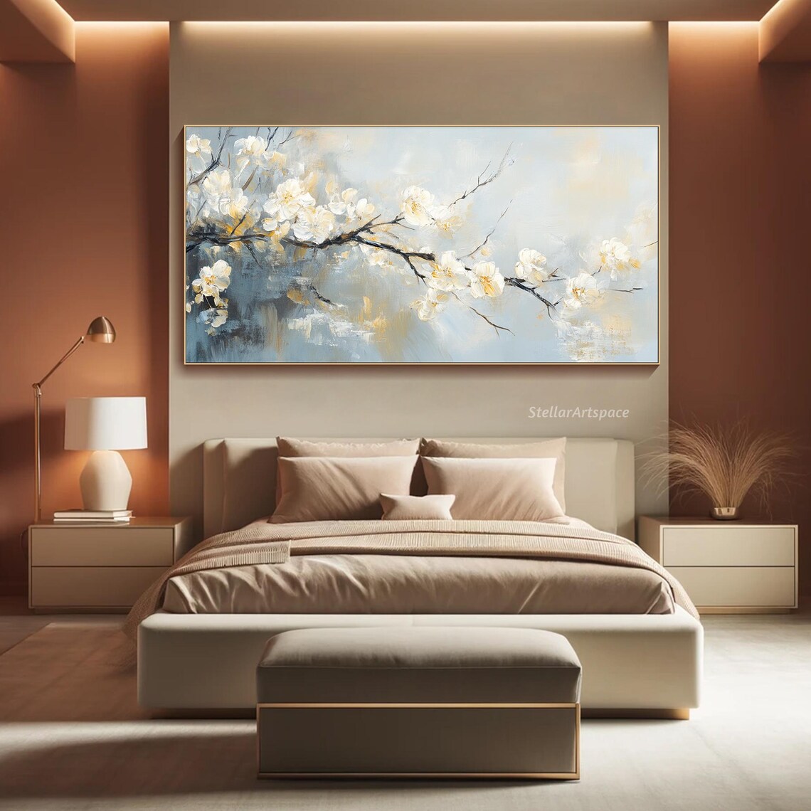 Cherry Blossom Branch, Minimalist Floral Art Print - Image 4