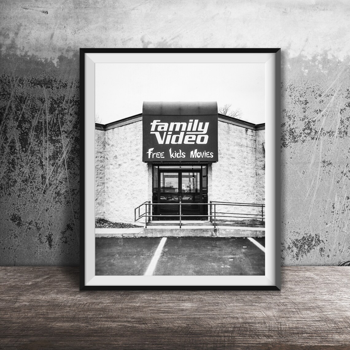 Family Video Storefront Sign Free Kids Movies Nostalgia Poster - Image 2