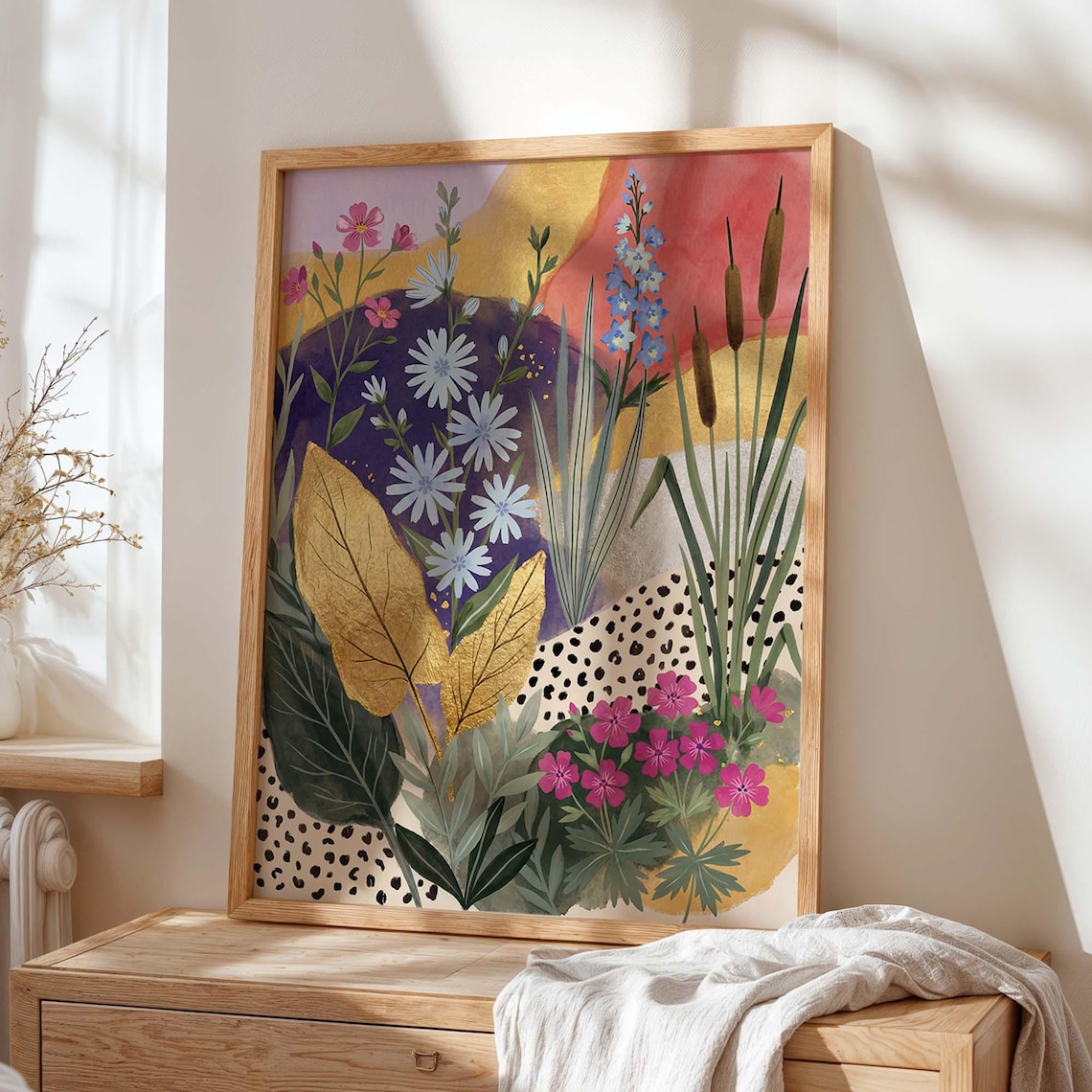 Abstract Botanical Floral Art Print