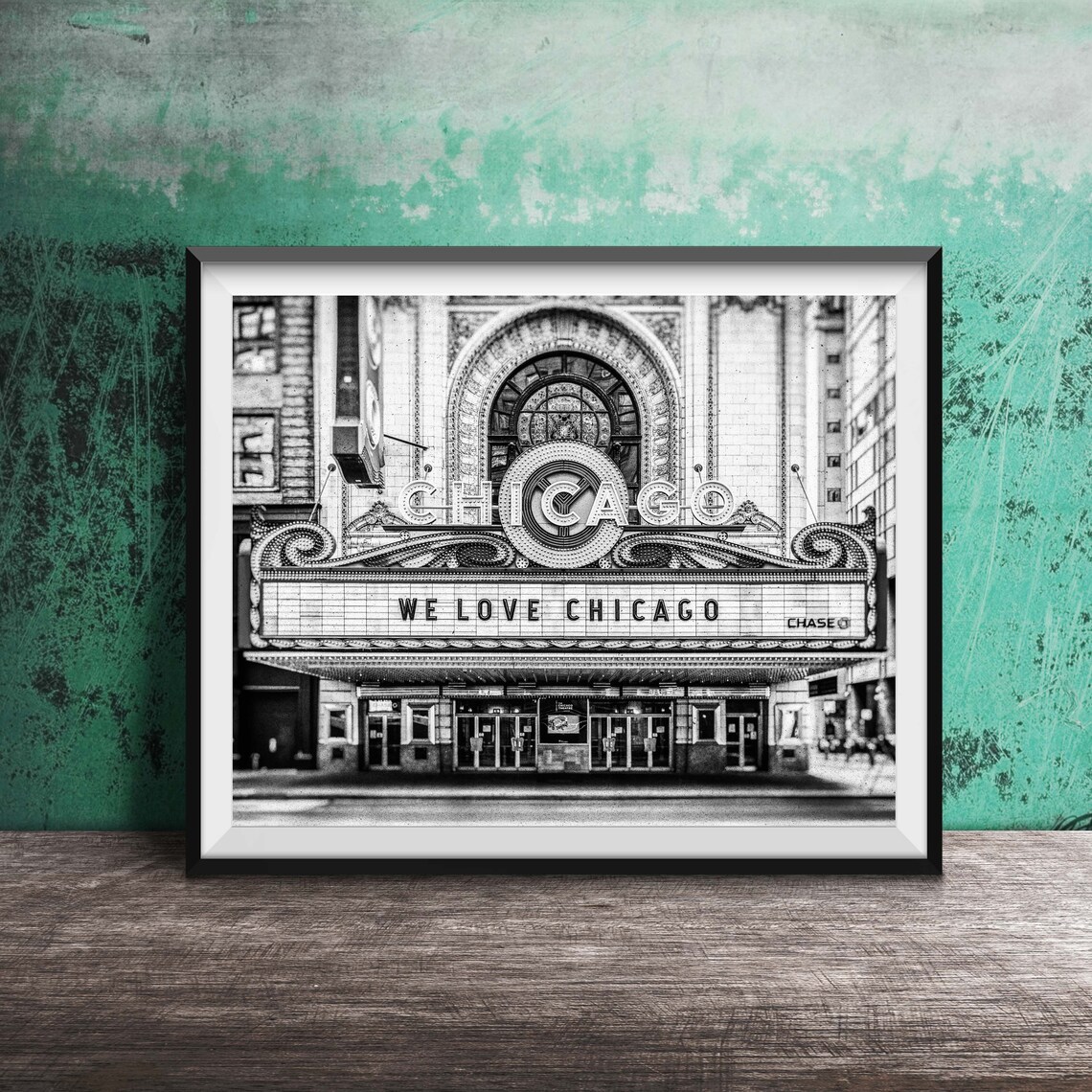 Chicago Theatre, Downtown Chicago Travel Poster - Image 2