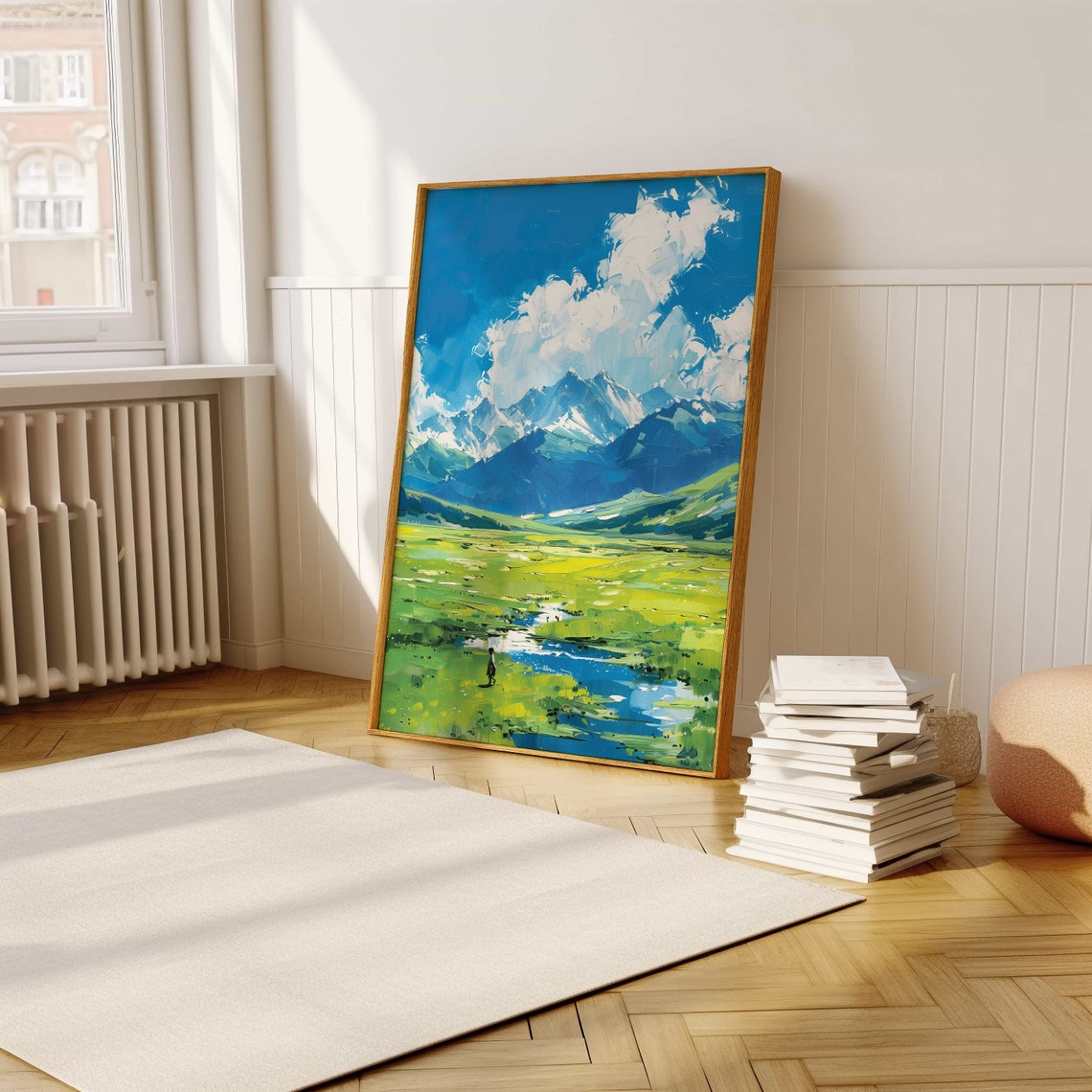 Lush Mountain Landscape Poster Vibrant Scenic Art Print Ideal For Nature Lovers And Modern Home Decor - Image 5