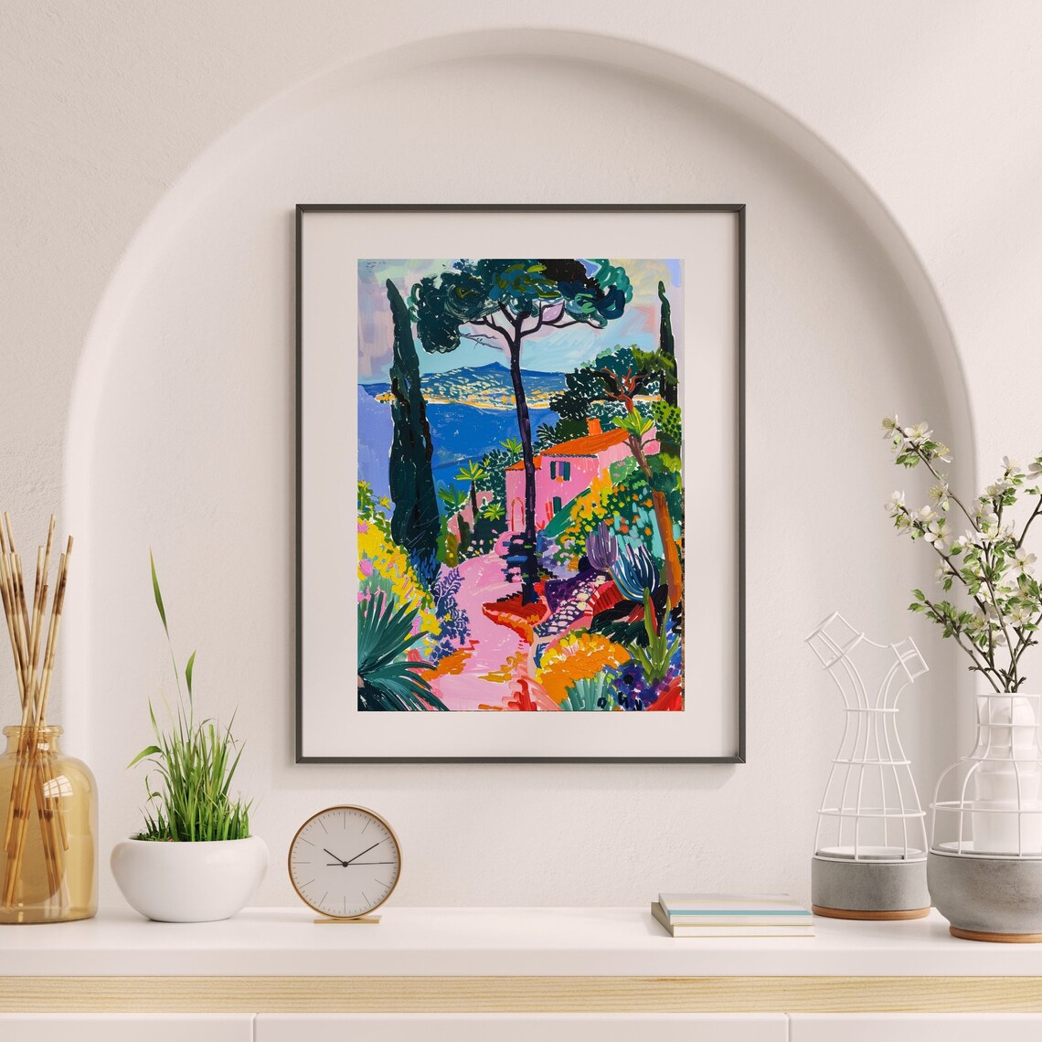 Pink House, Matisse-Inspired Mid-Century Art Print - Image 6