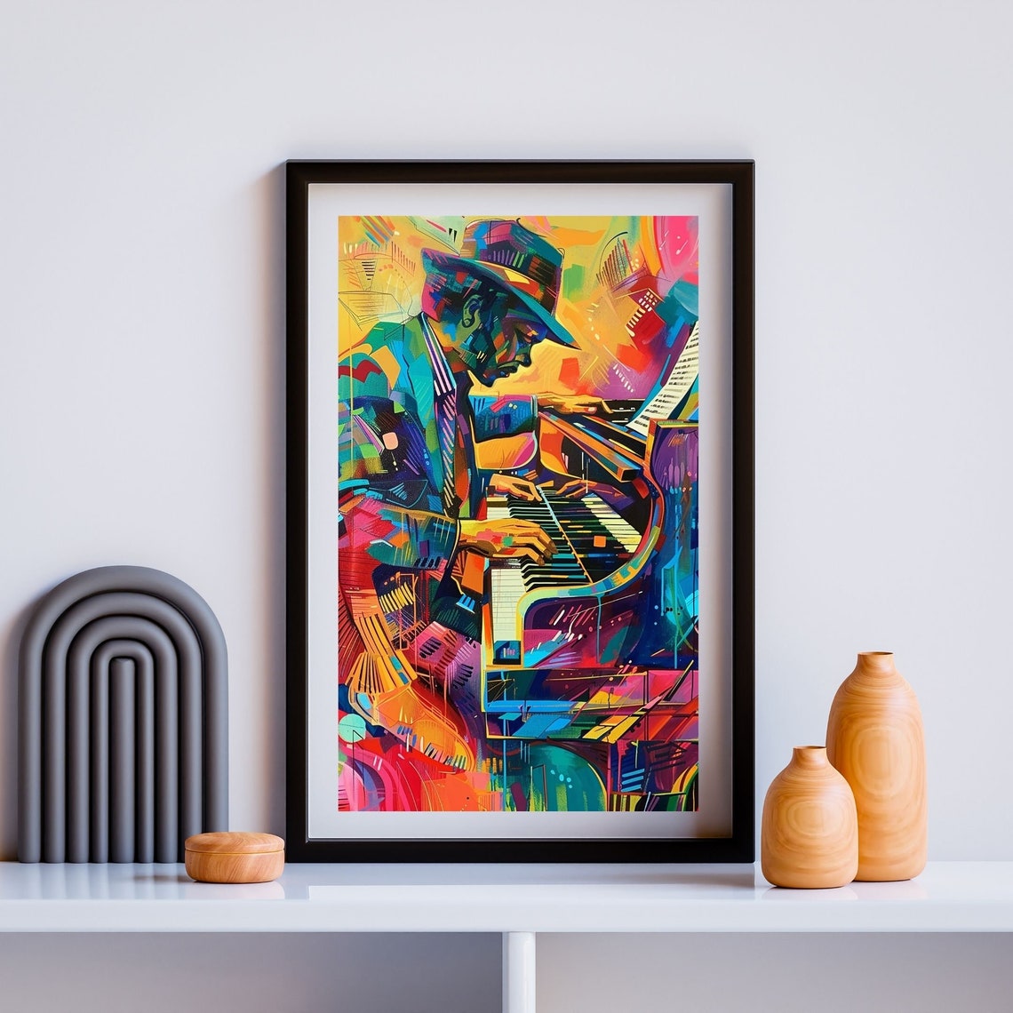 Rainbow Musician Pop Art Poster 70s Retro Home Decor Hippie Home Decor 70s Bedroom Decor 1970s Decor - Image 6