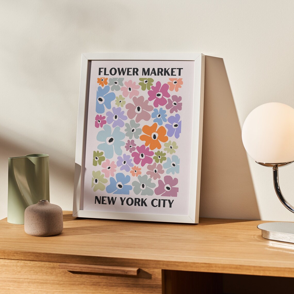 Flower Market NYC Poster Print, Floral Wall Art - Image 4